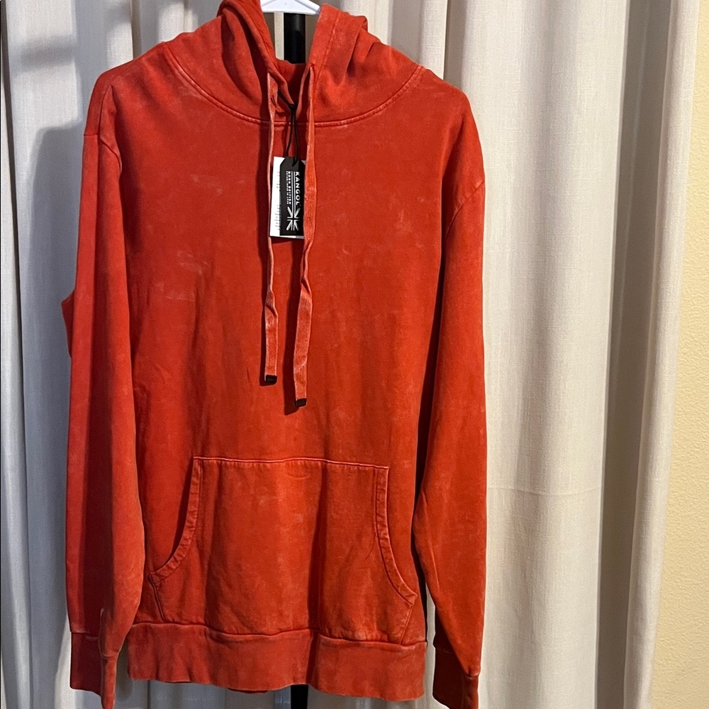 Kangol Acid Wash Red Men's Hoodie